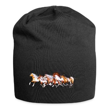 Wild Horses Herd - Jersey Beanie - black - Front