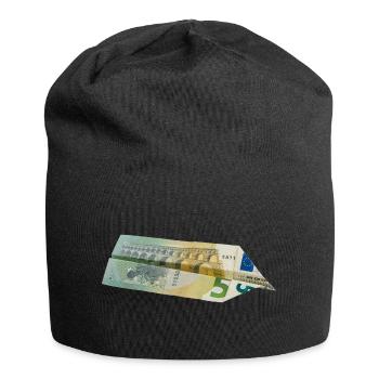 5-Euro-Schein - Jersey-Beanie - Schwarz - Vorne
