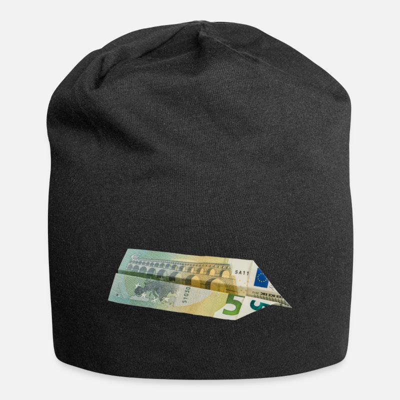 5-Euro-Schein - Jersey-Beanie - Schwarz