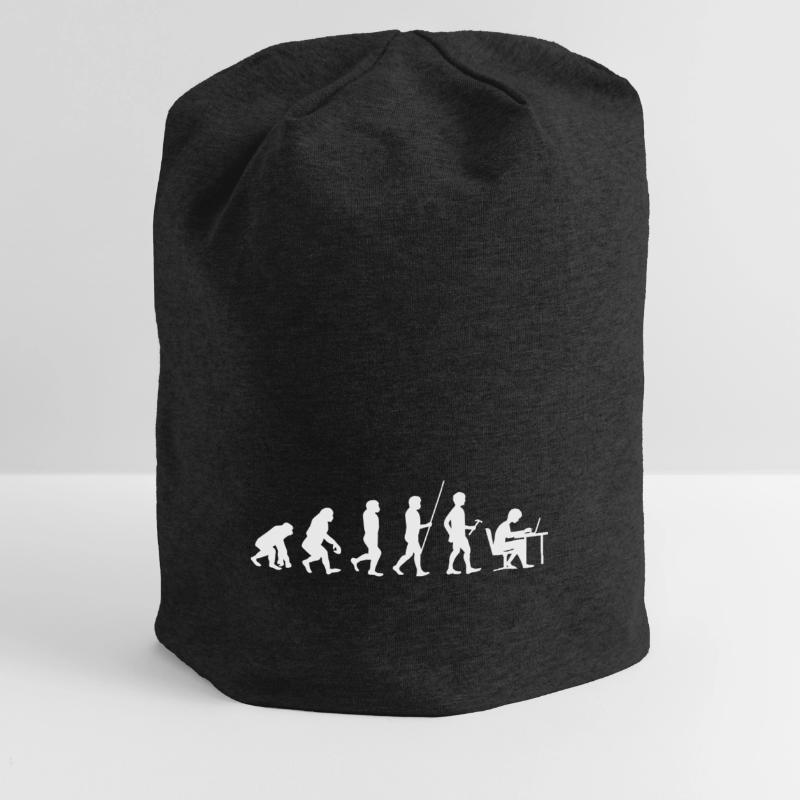 Evolution Programmer Coder developer Nerd Geek Jersey Beanie