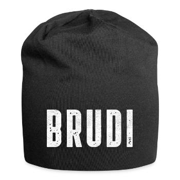 Brudi Bruder Brate Bratan Bro - Jersey-Beanie - Schwarz - Vorne