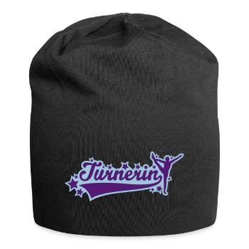 Turnerin Schriftzug 01 - Jersey-Beanie - Schwarz - Vorne
