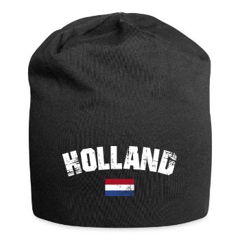 Holland Distressed Typography - Jersey Beanie - black - Front