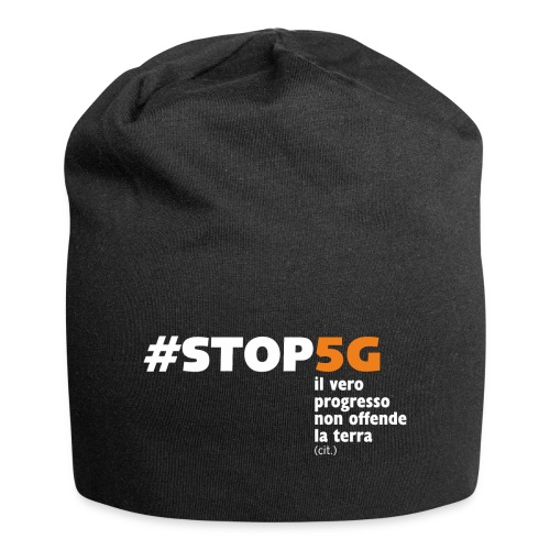 Linea Stop5G con frase - Beanie in jersey