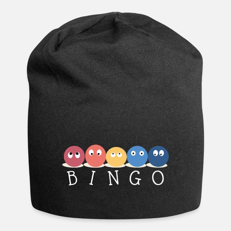 Bingo - Jersey-Beanie - Schwarz