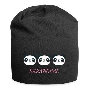 Love Korean Language - Jersey Beanie - black - Front