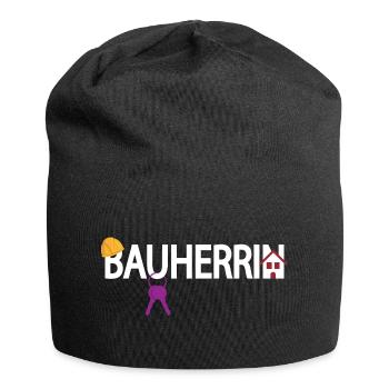 Bauherrin - Jersey-Beanie - Schwarz - Vorne