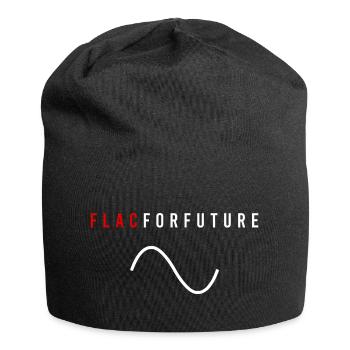 FLAC for Future Audiophile - Jersey Beanie - black - Front