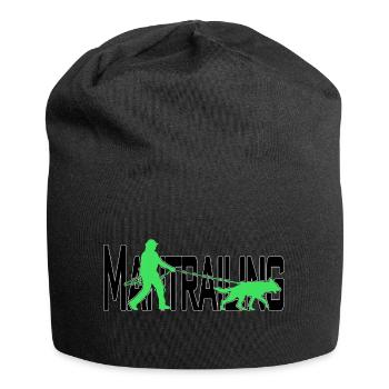 Mantrailing noir / vert - Bonnet en jersey - noir - Devant