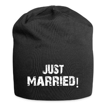 just married - Jersey Beanie - black - Front