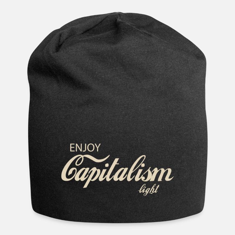 Enjoy Capitalism light - Jersey-Beanie - Schwarz