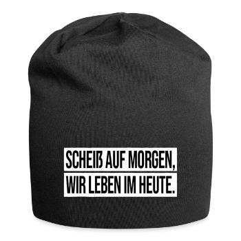 Apache Spruch Zitat - Jersey-Beanie - Schwarz - Vorne