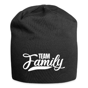 famille chrétienne canada famille présente idée - Bonnet en jersey - noir - Devant
