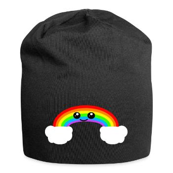 Arc-en-ciel - Bonnet en jersey - noir - Devant