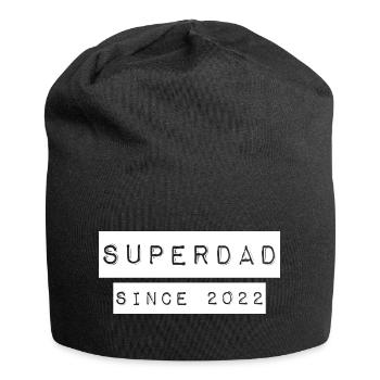 Superdad Vater Papa since 2022 Spruch - Jersey-Beanie - Schwarz - Vorne