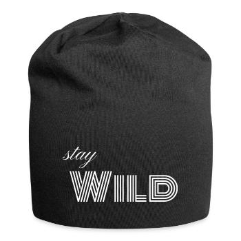 Stay WILD - Jersey-Beanie - Schwarz - Vorne