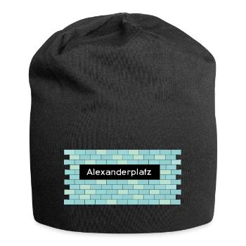 U-Bahnhof Alexanderplatz - Jersey-Beanie - Schwarz - Vorne