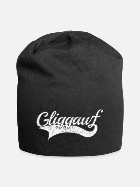 Glück auf - Jersey-Beanie - Schwarz