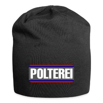 Polterei Spaß Junggesellenabschied - Jersey-Beanie - Schwarz - Vorne