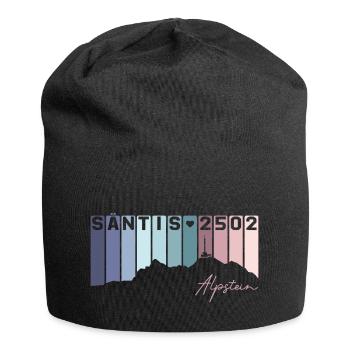 Säntis Alpstein Schwägalp St Gallen Switzerland Retro - Jersey Beanie - black - Front