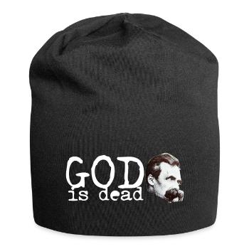 Friedrich Wilhelm Nietzsche God is dead - Jersey-Beanie - Schwarz - Vorne