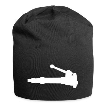 Fire department brigade water jet nozzle, jet pipe - Jersey Beanie - black - Front
