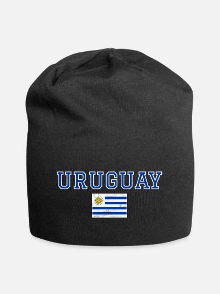 Uruguay - Beanie in jersey - nero