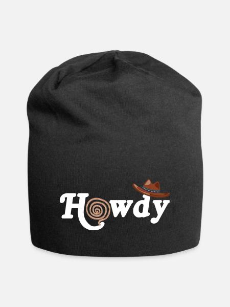 Western Country Southern Cowboy Howdy Rodeo - Jersey-Beanie - Schwarz