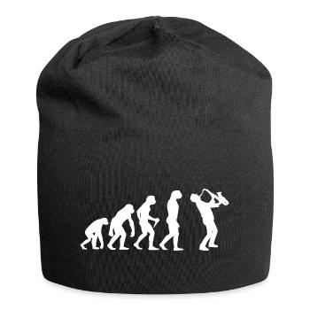 Evolution Saxophone Sax Men Boys Saxophonist - Jersey Beanie - black - Front