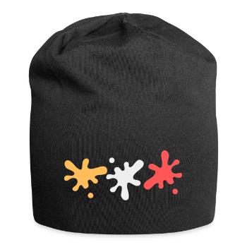 Taches de couleur dans les couleurs lesbiennes Pride - Bonnet en jersey - noir - Devant