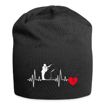 Conductors ECG Music Conductor Musician Heartbeat - Jersey Beanie - black - Front