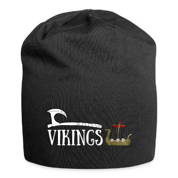 VIKINGS NAVIRE HACHE ET CONQUETE - Bonnet en jersey - noir - Devant