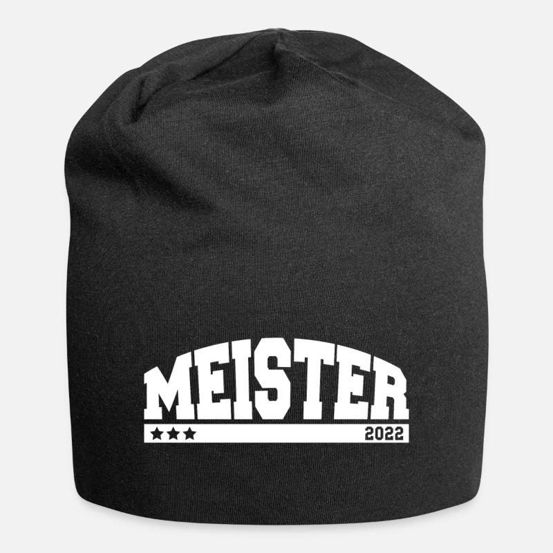 Meister 2022 - Jersey-Beanie - Schwarz