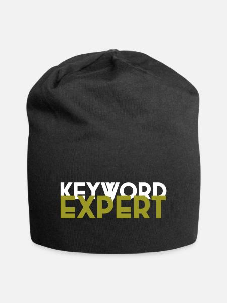 Keyword-Expert - Jersey-Beanie - Schwarz