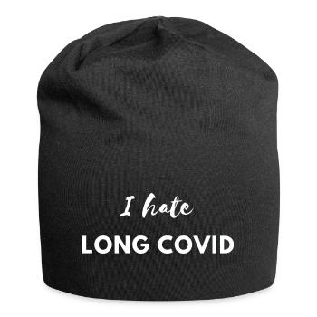 I hate Longcovid Corona Lockdown Virus Sick Funny - Jersey Beanie - black - Front