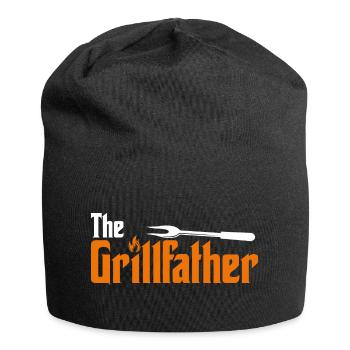 The Grill Father. The Grillfather - Jersey Beanie - black - Front