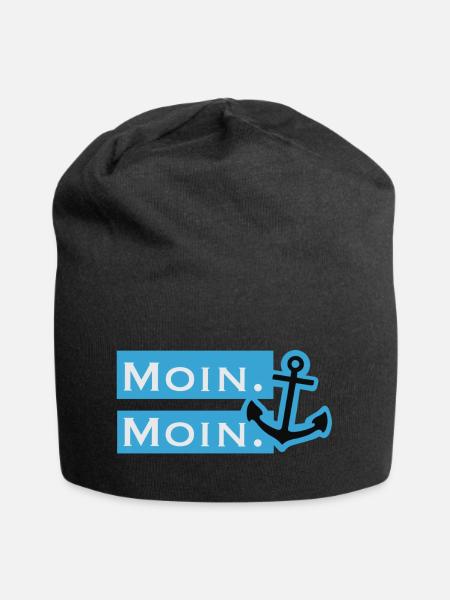 Moin Moin - Jersey-Beanie - Schwarz