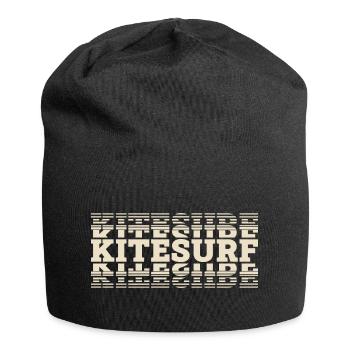 Kitesurfen Kitesurf Kitesurfer Kiteboard - Jersey-Beanie - Schwarz - Vorne