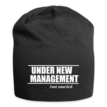 Under new management funny quote - Jersey Beanie - black - Front
