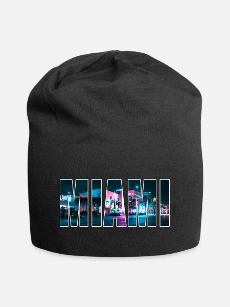 MIAMI - Jersey Beanie - black