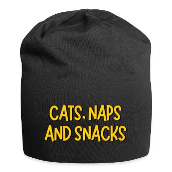 SIESTES ET COLLATIONS POUR CHATS - Bonnet en jersey - noir - Devant