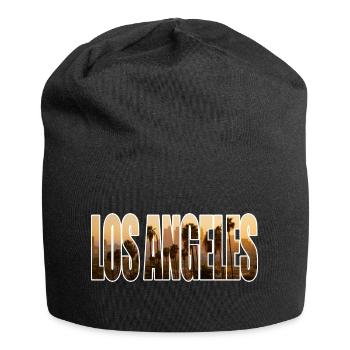 los angeles - Jersey-Beanie - Schwarz - Vorne
