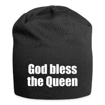 god bless the queen - Jersey Beanie - black - Front