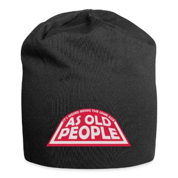 être âgé - Bonnet en jersey - noir - Devant