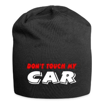 Auto - Jersey-Beanie - Schwarz - Vorne