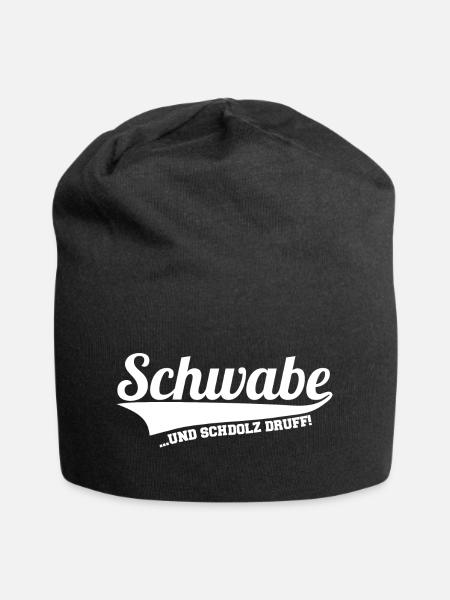 Schwabe - Schwäbisch - Jersey-Beanie - Schwarz