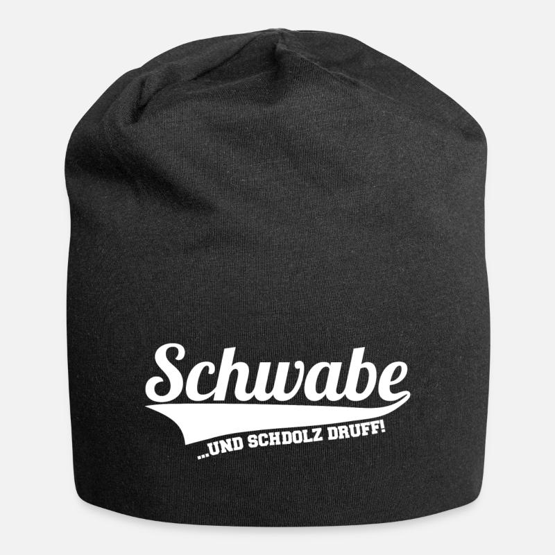 Schwabe - Schwäbisch - Jersey-Beanie - Schwarz