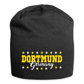 Dortmund - Jersey-Beanie - Schwarz - Vorne
