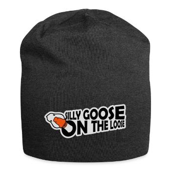 goose on the loose - Jersey Beanie - charcoal grey - Front