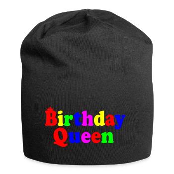 Birthday queen - Jersey-Beanie - Schwarz - Vorne